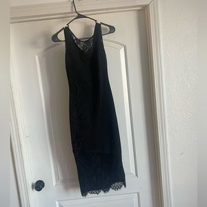 Black dress with lace